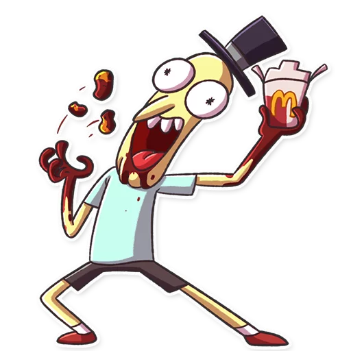 🎩 Стикер «Rick_Morty_and_Fans» для Telegram