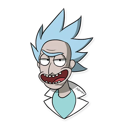 😏 Стикер «Rick_Morty_and_Fans» для Telegram