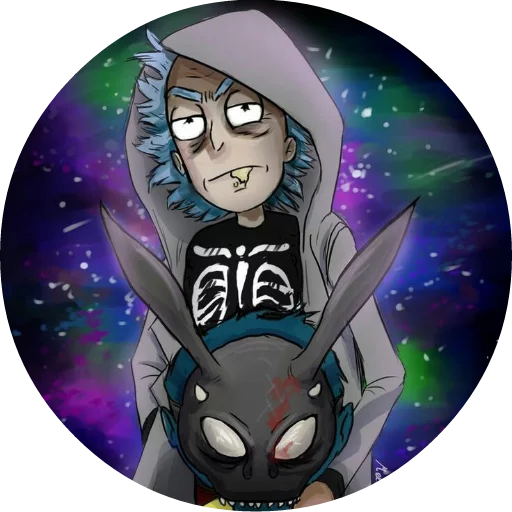 😎 Стикер «Rick_Morty_and_Fans» для Telegram