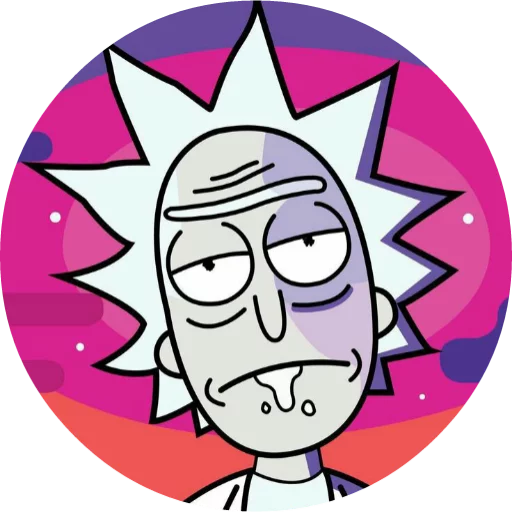 😒 Стикер «Rick_Morty_and_Fans» для Telegram