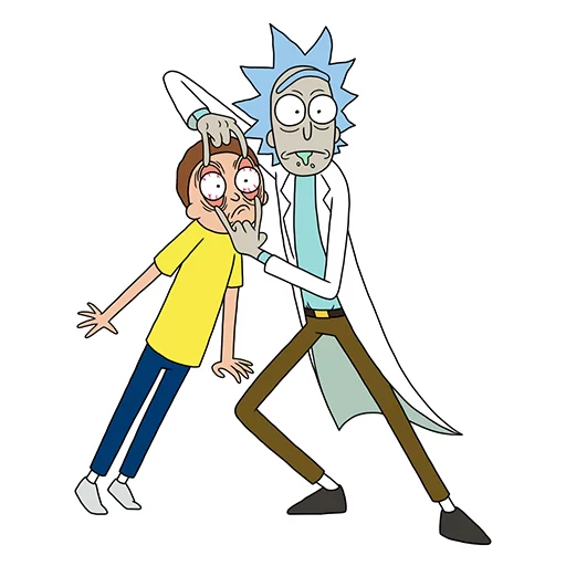 👀 Стикер «Rick_Morty_and_Fans» для Telegram