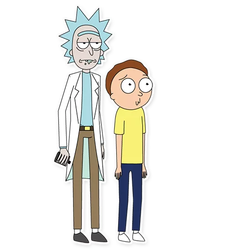 😐 Стикер «Rick_Morty_and_Fans» для Telegram