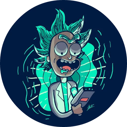 😁 Стикер «Rick_Morty_and_Fans» для Telegram
