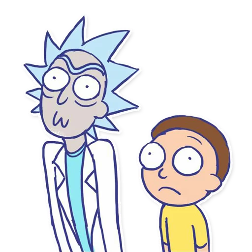 😐 Стикер «Rick_Morty_and_Fans» для Telegram