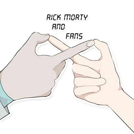 ✌️ Стикер «Rick_Morty_and_Fans» для Telegram