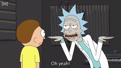 🤩 Стикер «Rick and Morty» для Telegram
