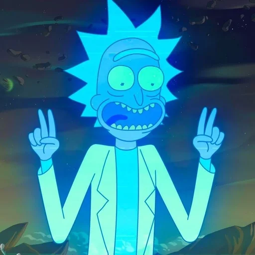 ✌ Стикер «Rick Sanches» для Telegram