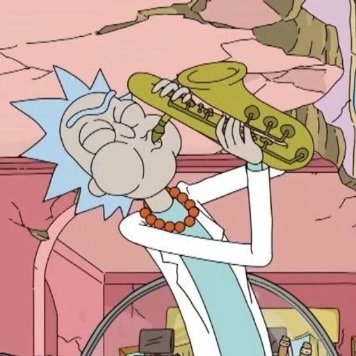 🎷 Стикер «Rick Sanches» для Telegram