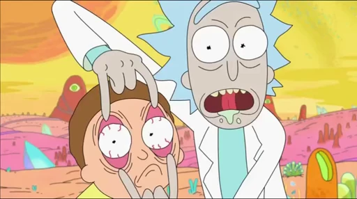 👀 Стикер «Rick & Morty» для Telegram