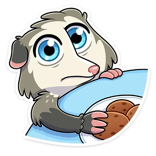 🥺 Стикер «Опоссум Рико» для Telegram