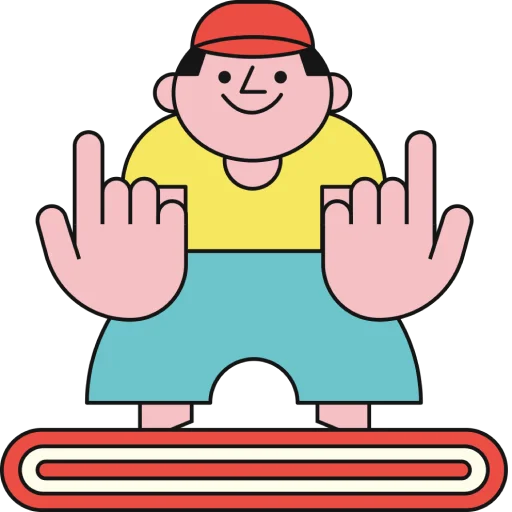 🙋‍♂️ Стикер «TaDa!» для Telegram