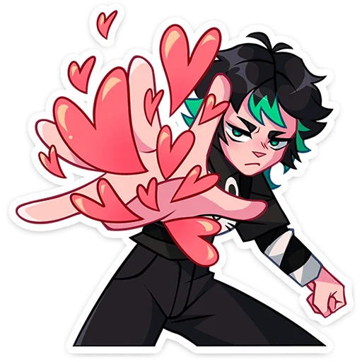 💕 Стикер «Рика» для Telegram