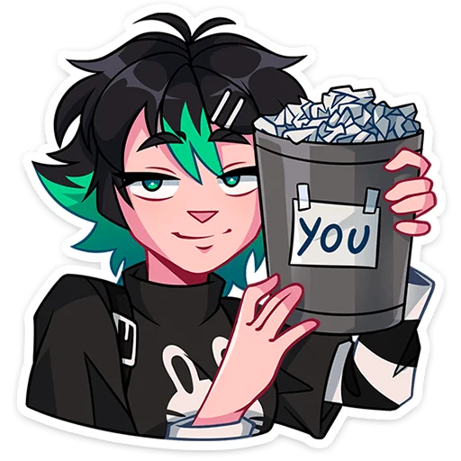 🗑 Стикер «Рика» для Telegram