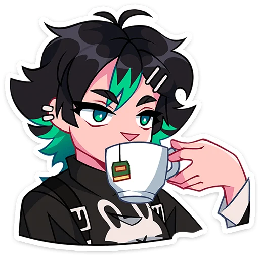 ☕️ Стикер «Рика» для Telegram