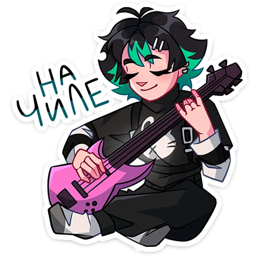 🎸 Стикер «Рика» для Telegram