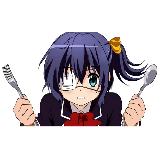 🍴 Стикер «Chuuni Demo Koi ga Shitai!» для Telegram