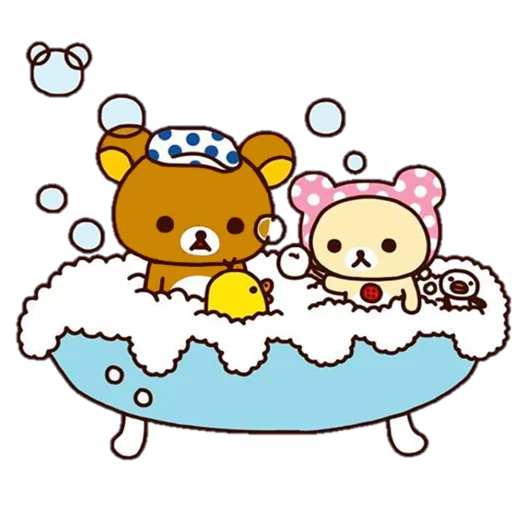 🛁 Стикер «Rilakkuma» для Telegram