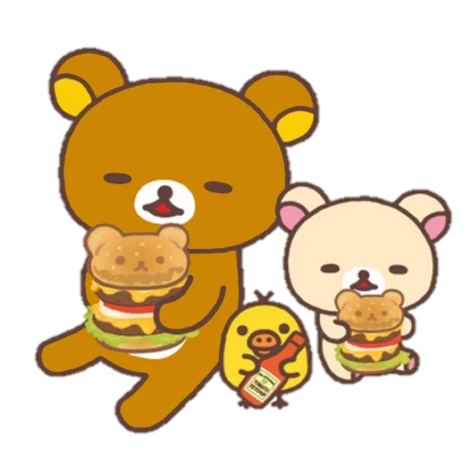 🍔 Стикер «Rilakkuma» для Telegram