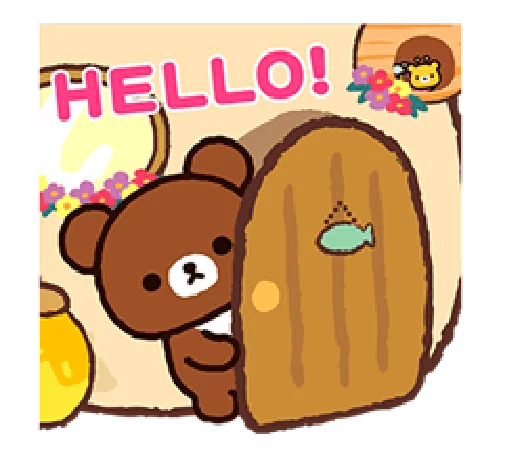 👋 Стикер «Rilakkuma Relaxing Days» для Telegram