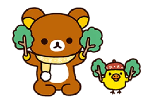 🌲 Стикер «Rilakkuma Relaxing Days» для Telegram