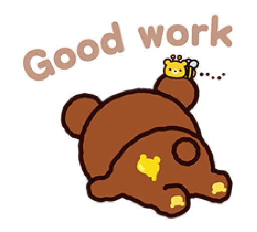 👍 Стикер «Rilakkuma Relaxing Days» для Telegram