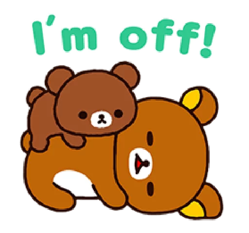 👋 Стикер «Rilakkuma Relaxing Days» для Telegram