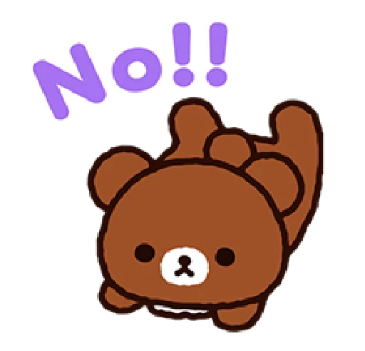 🙅 Стикер «Rilakkuma Relaxing Days» для Telegram