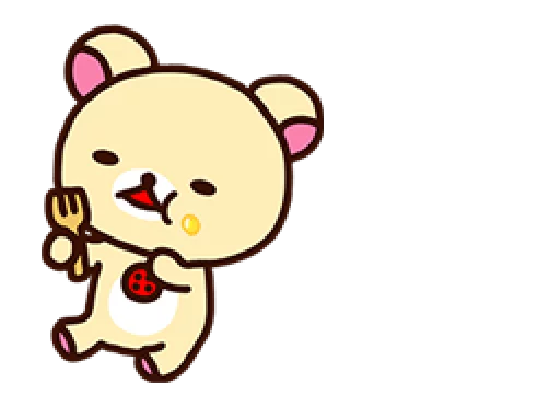 🍽 Стикер «Rilakkuma Relaxing Days» для Telegram