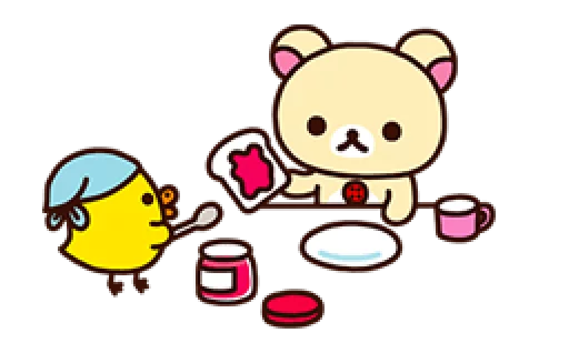 🐻 Стикер «Rilakkuma Relaxing Days» для Telegram