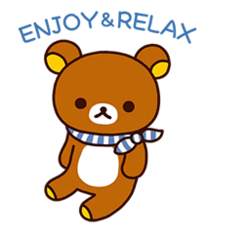 🐻 Стикер «Rilakkuma Relaxing Days» для Telegram