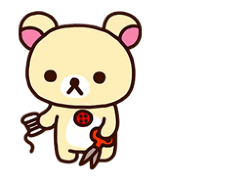 🐻 Стикер «Rilakkuma Relaxing Days» для Telegram