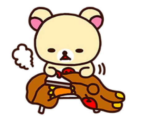 🐻 Стикер «Rilakkuma Relaxing Days» для Telegram