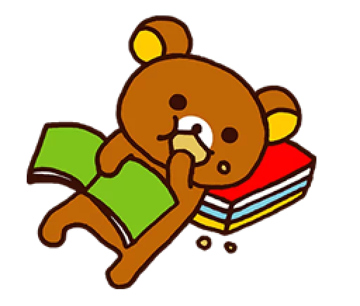 📖 Стикер «Rilakkuma Relaxing Days» для Telegram
