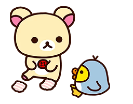 🐻 Стикер «Rilakkuma Relaxing Days» для Telegram