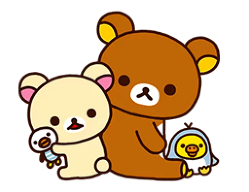 🐻 Стикер «Rilakkuma Relaxing Days» для Telegram