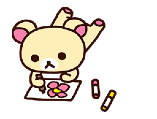 🐻 Стикер «Rilakkuma Relaxing Days» для Telegram