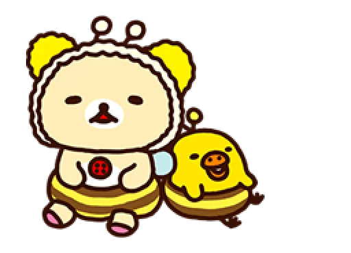 🐻 Стикер «Rilakkuma Relaxing Days» для Telegram
