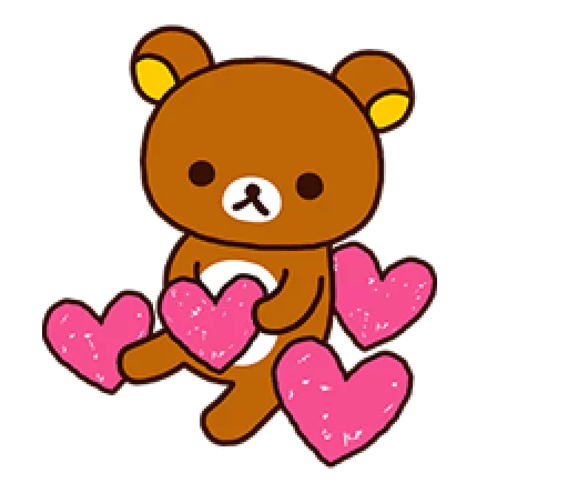 Стикерпак Rilakkuma Relaxing Days для Telegram