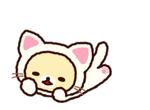 😺 Стикер «Rilakkuma Relaxing Days» для Telegram