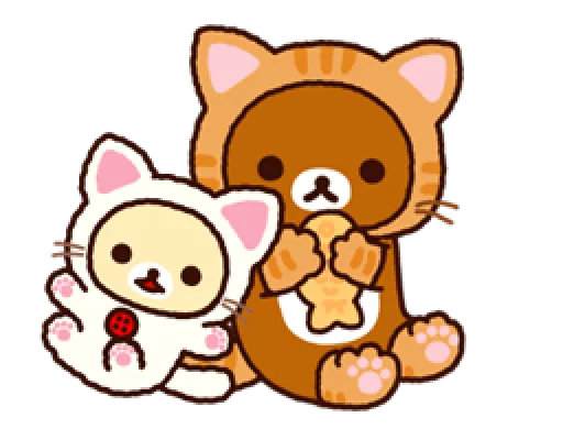 😸 Стикер «Rilakkuma Relaxing Days» для Telegram