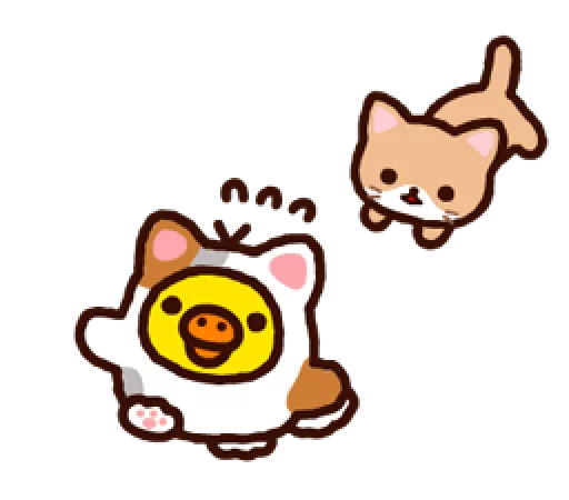 🐤 Стикер «Rilakkuma Relaxing Days» для Telegram