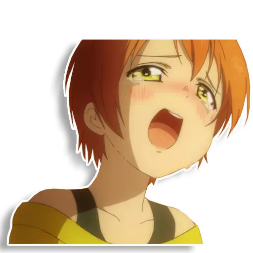 😭 Стикер «Rin Hoshizora» для Telegram