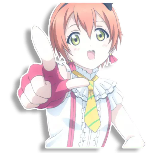 ☝️ Стикер «Rin Hoshizora» для Telegram