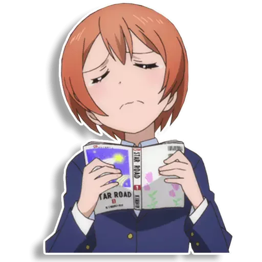 🤔 Стикер «Rin Hoshizora» для Telegram