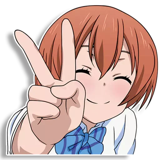 😀 Стикер «Rin Hoshizora» для Telegram
