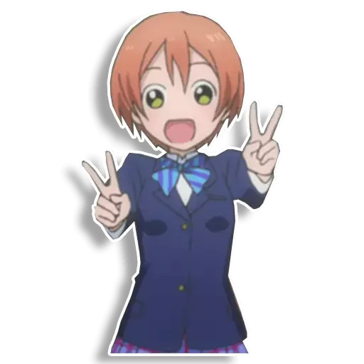 😆 Стикер «Rin Hoshizora» для Telegram