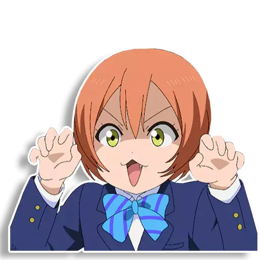😈 Стикер «Rin Hoshizora» для Telegram