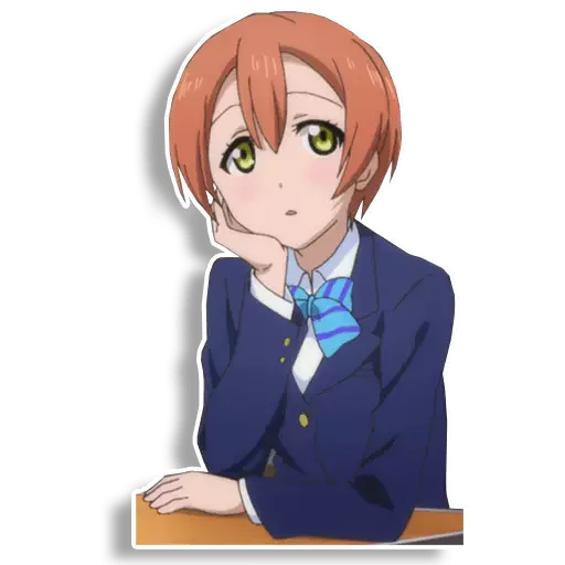 🤔 Стикер «Rin Hoshizora» для Telegram