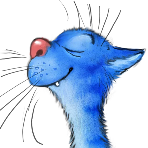 😇 Стикер «Rinas Blue Cats» для Telegram