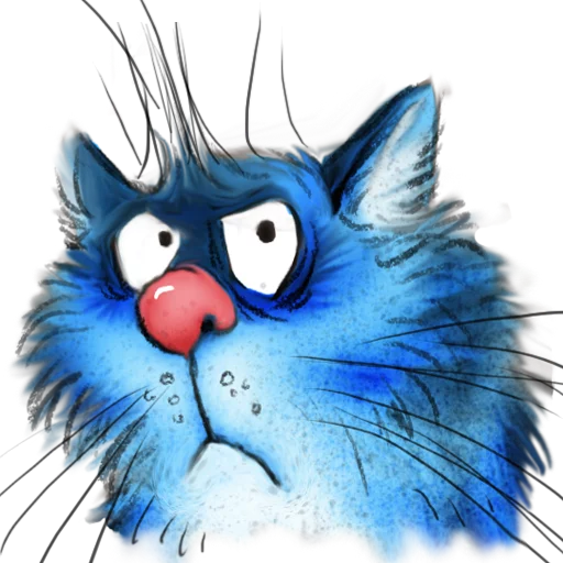 😠 Стикер «Rinas Blue Cats» для Telegram